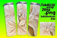 Sublimation Artwork for 20oz Tumblers , 3D Flower Product Image 1