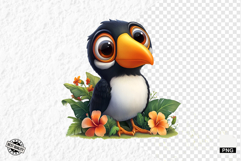 Tropical Birds Clipart - Summer Birds PNG Product Image 1