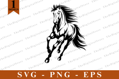 Horse SVG, Horse vector, Horse Silhouette, Cut files Product Image 1