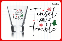 Funny Christmas Shot Glass Quote SVG | Tinsel Tequila Product Image 3