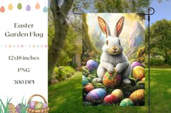 Easter Eggs Garden Flag, Welcome Garden Flag Template Product Image 1