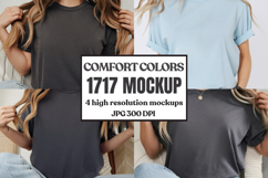 Comfort Colors 1717 White T-Shirt mockup , CC 1717 Product Image 1
