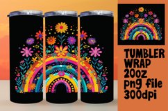 Cosmic Noir: Rainbow Tumbler Sublimation Product Image 1