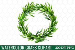 Watercolor Grass Clipart Product Image 1