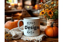 Thanksgiving 11oz white blank Coffee Mug Mockup Product Image 1