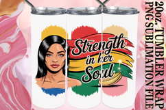 Uplifting Moments 20oz tumbler wrap, Juneteenth Product Image 1