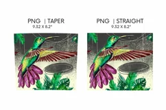 Hummingbird Tumbler Sublimation | 20 oz | Taper | Straight Product Image 4