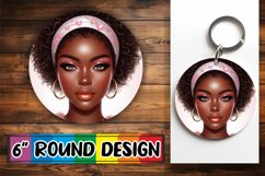 Luminous Round Ornaments Sublimation, 3D Heart Product Image 1
