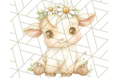 Pastel Farm Nursery PNG Clipart, Baby Animals And Elements Product Image 4