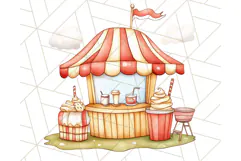 Pastel Summer Treats Clipart PNG, Cute Picnic Fair Food Art Product Image 2