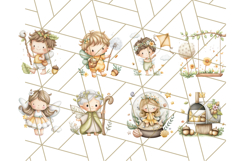 Whimsical Fairy Village Clipart PNG for Kids, Fairytales Png Product Image 4