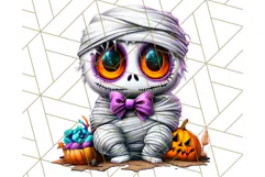Spooky Cute Monster PNG Clipart, Adorable Halloween Monsters Product Image 4