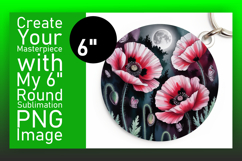 Bright Round Design Car Coaster , Flowers Product Image 1