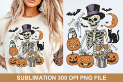 Halloween Skeleton Sublimation - Halloween PNG Design Product Image 1