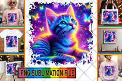 Joyful TOTE BAG Gift Magic PNG, Cat Product Image 1