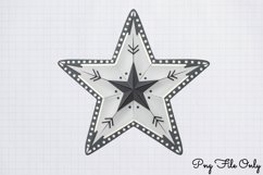 Cute Boho Christmas Watercolor Clipart PNG Product Image 1