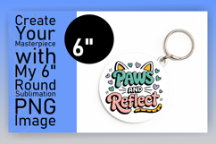 Lovely Circle PNG Coaster Design , Cat Quote Product Image 1