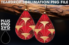 Red Glitter Teardrop Jewelry Product Image 1