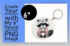 Sophisticated Round Design Keychain Template , Valenines Ani Product Image 1
