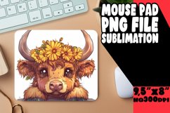 Farm Animal Mouse Pad Peekaboo Cow Design Product Image 1