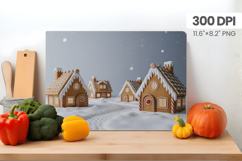 Winter Christmas Wonderland Cutting Board PNG Sublimation Product Image 1