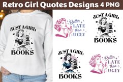 Retro Girl Quotes Designs png Product Image 1