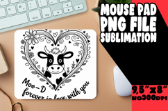 JOYFUL DESK PAD SUBLIMATION ART, Cute Cow Product Image 1