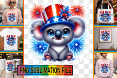 Fun TSHIRT Art Ideas PNG, USA Animals Product Image 1