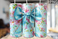Spring Fling Bow Tumbler Wrap -High Quality 300 Dpi Product Image 1