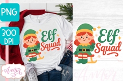 Cute Christmas PNG design, Elf squad PNG sublimation Product Image 2