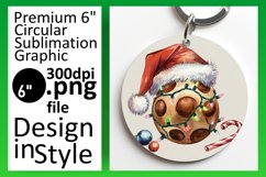Stylish Circle Design for Keychains , Holiday Product Image 1