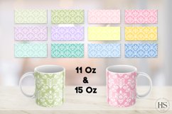 12 Pastel Colors Damask Mug Sublimation Bundle, Mug Wrap Product Image 2