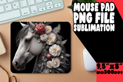 CHEERFUL MOUSE PAD INSPIRATIONAL PNG, Horse Product Image 1