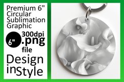 Bold Floral Design Round Sublimation Variety Product Image 1