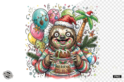 Whimsical Christmas In July Animals Clipart Product Image 1