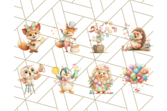 52 Tiny Carnival Friends Clipart PNG, Animal Fair Festival Product Image 4