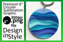 Bright Gradient Round Design for Sublimation Art Product Image 1