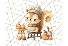 Woodland Autumn Animals PNG Clipart for Fall &amp; Harvest Product Image 4