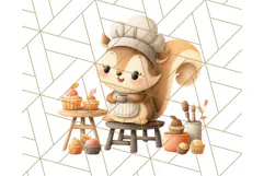 Woodland Autumn Animals PNG Clipart for Fall & Harvest Product Image 4