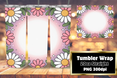 Crafty 20oz Tumbler Template , Flowers Product Image 1