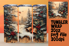 ARTISTIC 20oz Tumbler Template , Christmas Product Image 1
