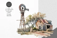 Farm clipart, Farmyard clipart, Barn clipart Product Image 1