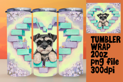 CUSTOMIZED 20oz Tumbler Wrap Design , Cute Dog Product Image 1