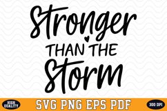Stronger than the Storm SVG | SVG Cut files Product Image 1