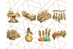 Woodland Potion Clipart Forest Apothecary Elements PNG Product Image 4