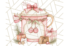 Christmas Cottagecore Kitchen Clipart PNG, Holiday Decor Product Image 4