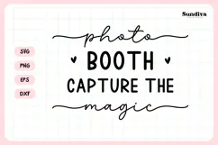 Wedding Sign Saying SVG | Photo Booth Capture The Magic Product Image 3