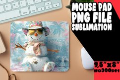 Winter Holiday Snowman Mouse Pad - Seasonal Spirit Product Image 1