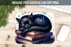 Cat Mouse pad Sublimation - Halloween Animal PNG Design Product Image 1
