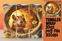 Funny Cute 3D Animals Tumbler Wrap - Wall Hole Product Image 1